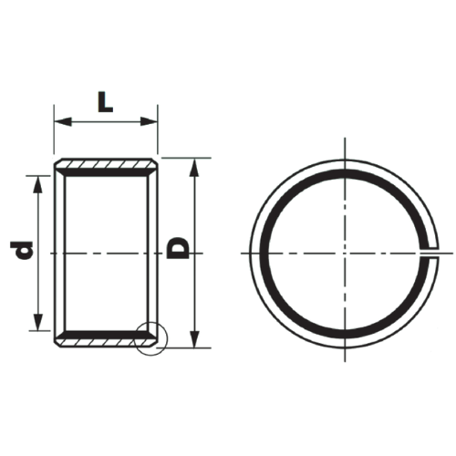 Втулка скольжения SF-119.05*22.225*12.7 мм ISKRA