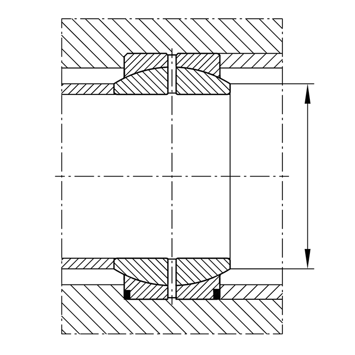 Подшипник GE100ES-2RS ISKRA