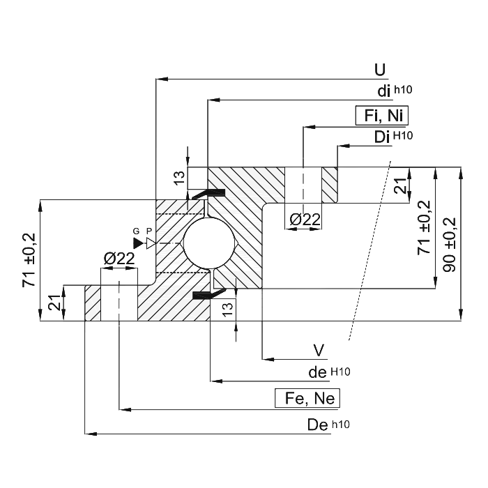 ОПУ фланцевая серия NBL.30.1455.200-1PPN ISKRA