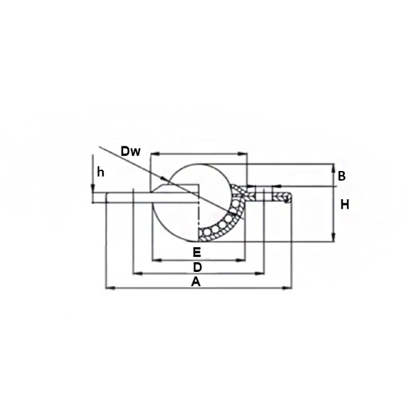 Шариковая опора CY22B SS/SS ISKRA
