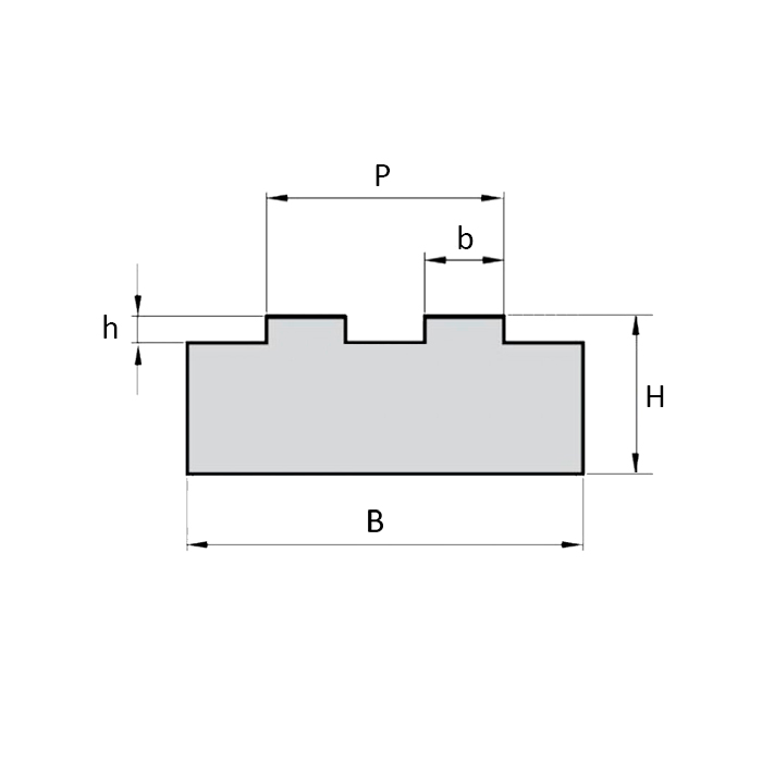 Направляющая для цепи 08B-2 тип 2Т H=15 L=2000 ISKRA
