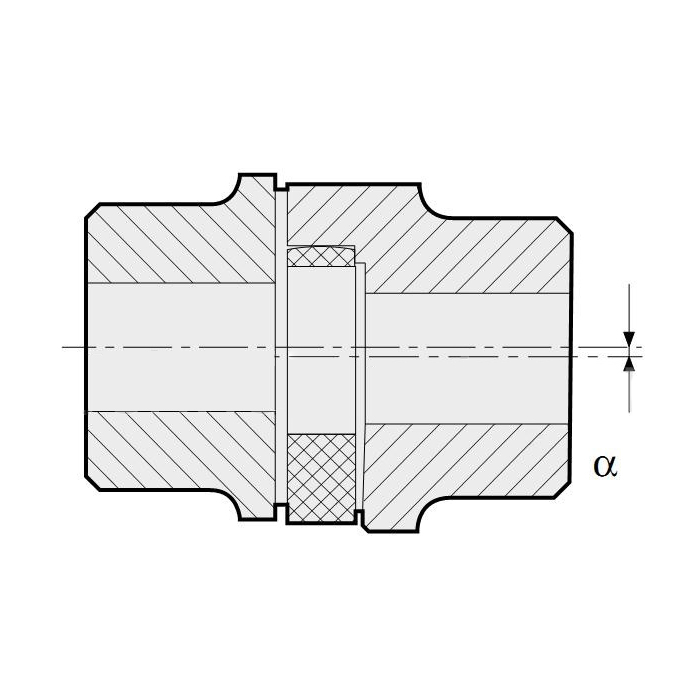 Упругий элемент типа паук красный ER38045 ISKRA