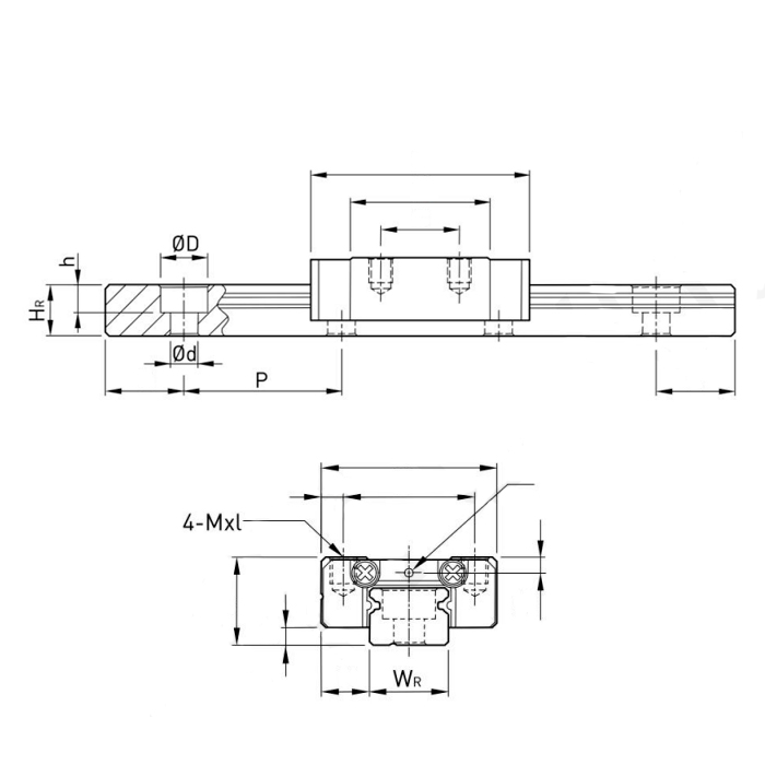 Направляющая MGWR12 ISKRA