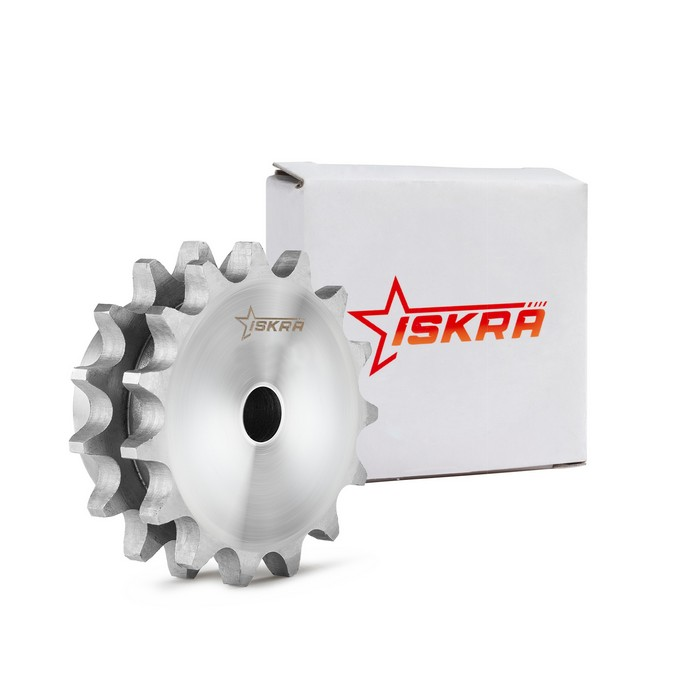 Звездочка со ступицей под расточку для цепи 08B-2, z=12, 1/2" x 5/16" PD09012 (PHS 08B-2B12) ISKRA