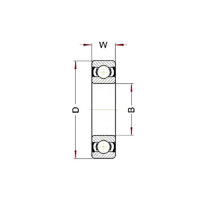 Высокотемпературный подшипник 6007 BHTS ZZ C4 200° Ecoline ISKRA