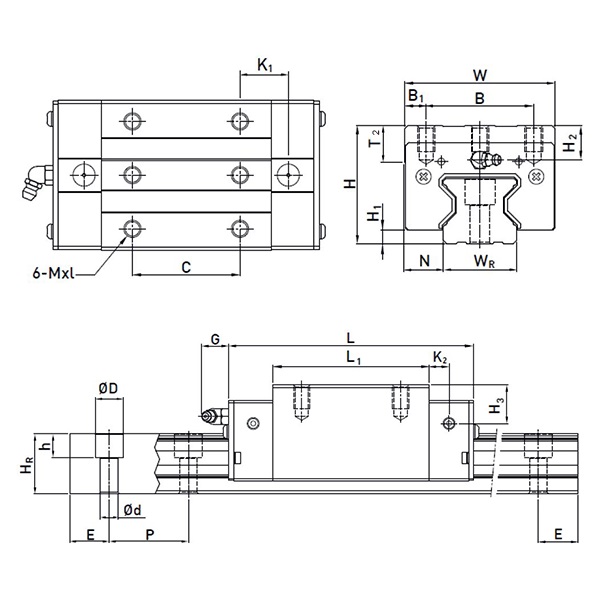 Каретка RGH45HAZAH ISKRA