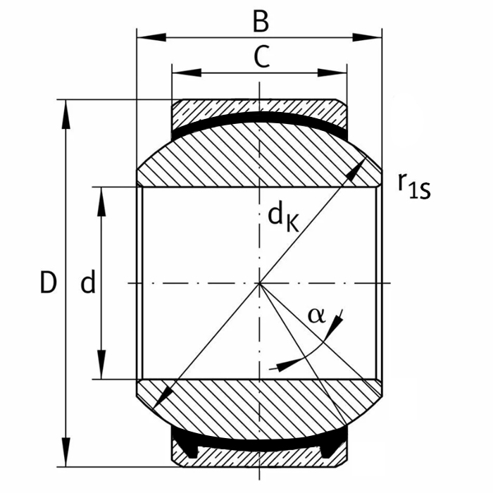 Подшипник GEG12C ISKRA