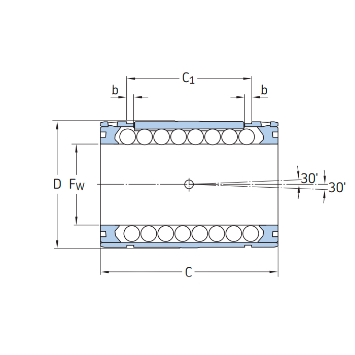 Подшипник LBCD50 ISKRA