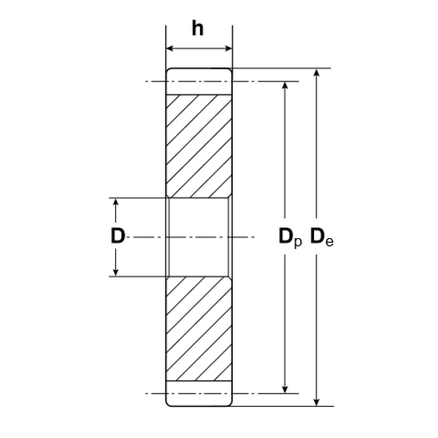 Зубчатая шестерня без ступицы, M=1, Z=80 CM26080 ISKRA