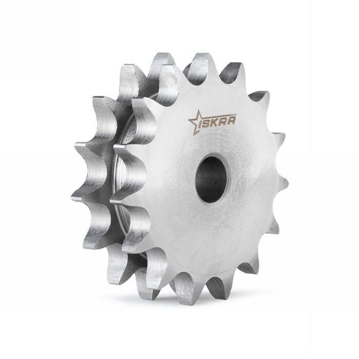 Звездочка двойная для однорядных цепей: 08B-1,Z=14,1/2"x5/16"DS09014(PHS08B-1DSA14) ISKRA