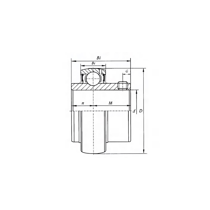 Высокотемпературный корпусной подшипник UC209 BHTS ZZ 280° ISKRA