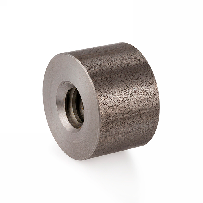 Гайка трапецеидальная (сталь) d=16 мм, шаг резьбы 4 мм (прав. резьба), KSM 16-4-D ISKRA