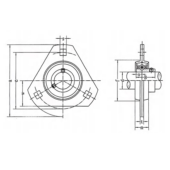 Подшипниковый узел SBPFT204 ISKRA