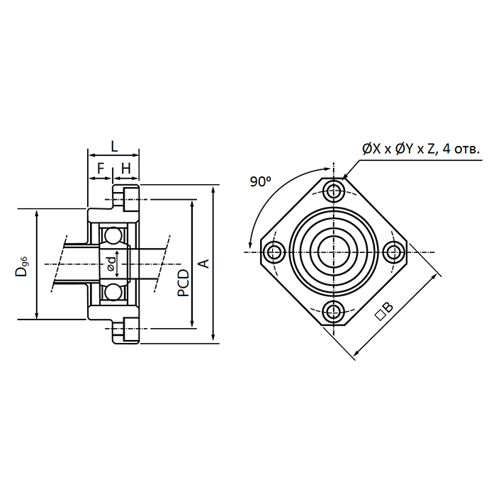Опора ШВП FF10 ISKRA