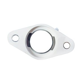 Корпус подшипника FL208PL (бел. пласт) ISKRA