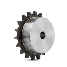 Звездочка под расточку со ступицей с калеными зубьями для цепи: 16B-1, Z=14, 1" x 17,02 mm PS12T14 (PHS 16B-1BH14) ISKRA