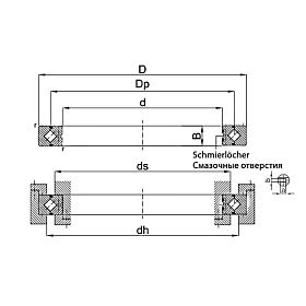 ОПУ прецизионная серия с перекрестными роликами RE12016-UU-C0-P5 ISKRA