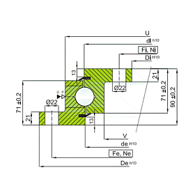 ОПУ фланцевая серия NBL.30.1455.200-1PPN ISKRA