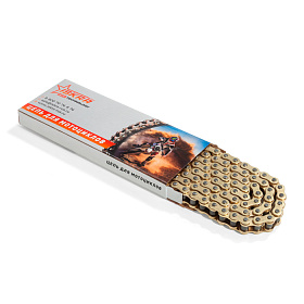 Приводная цепь для мотоцикла усиленная (GOLD) 428-H-98L ISKRA