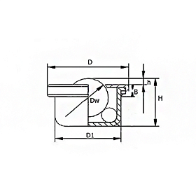 Шариковая опора CY8HCS/CS ISKRA