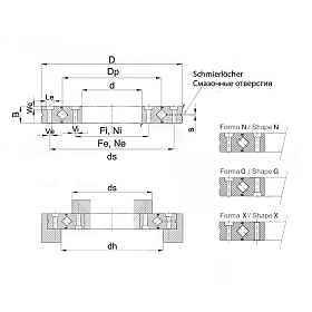 ОПУ прецизионная серия с перекрестными роликами RU85-UU-CC0-P5 ISKRA