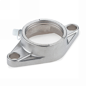 Нержавеющий корпус подшипника FL204 SS ISKRA