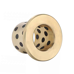 Втулка скольжения с фланцем (графит/бронза) BNZF6075907,550BG1 ISKRA