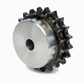 Звездочка под расточку со ступицей c калеными зубьями для цепи: 06B-2, Z=12, 3/8X7/32" (PHS 06B-2BH12) PD05T12 ISKRA