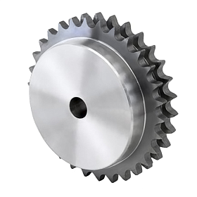 Звездочка под расточку со ступицей c калеными зубьями для цепи: 06B-2, Z=12, 3/8X7/32" (PHS 06B-2BH12) PD05T12 ISKRA