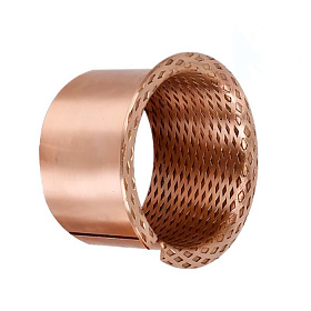 Втулка скольжения с выемками под смазку с фланцем KF4040 090 ISKRA