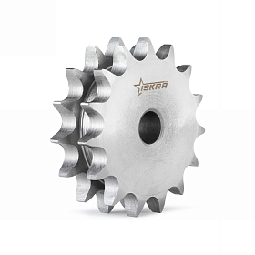 Звездочка двойная для однорядных цепей: 08B-1,Z=14,1/2"x5/16"DS09014(PHS08B-1DSA14) ISKRA